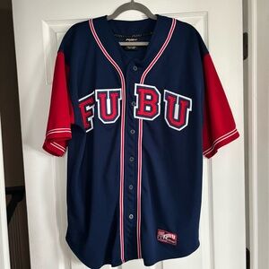 FUBU Blue and Red Sports Jersey
